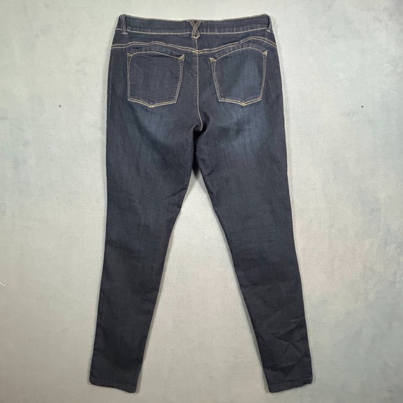 Democracy Jeans Womens Size 10 Blue "ab technology" Dark Wash Stretch Denim - Picture 10 of 13